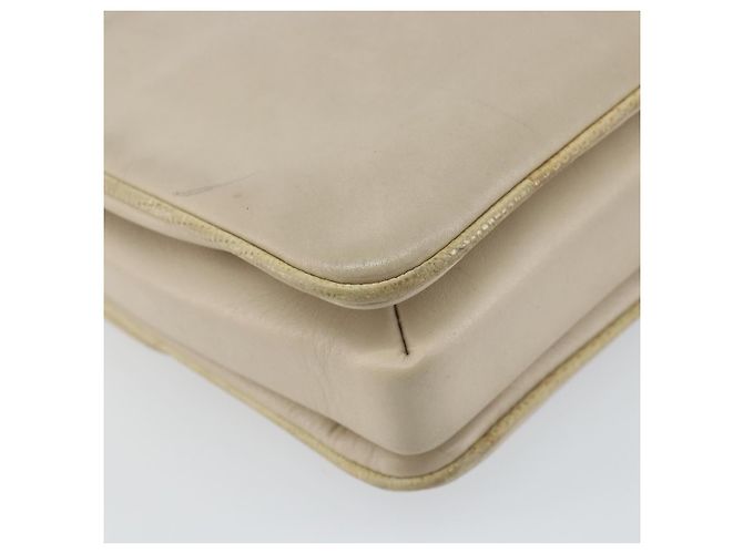 Céline Borsa a Spalla CELINE in Pelle Beige Oro Auth 142806 D'oro - vista 17