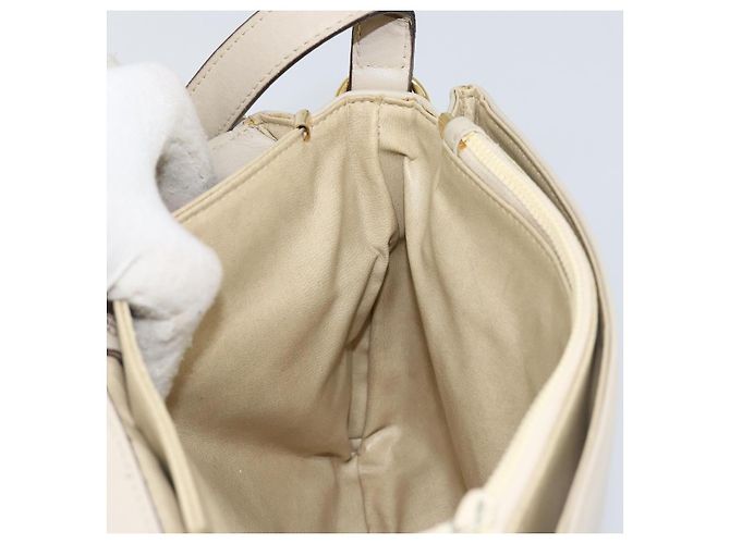 Céline Borsa a Spalla CELINE in Pelle Beige Oro Auth 142806 D'oro - vista 19