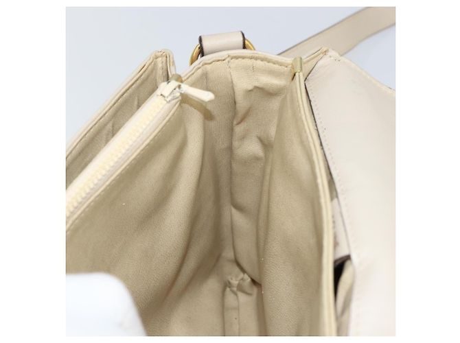 Céline Borsa a Spalla CELINE in Pelle Beige Oro Auth 142806 D'oro - vista 20