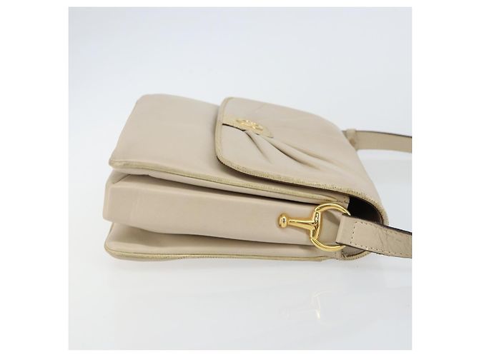 Céline Borsa a Spalla CELINE in Pelle Beige Oro Auth 142806 D'oro - vista 3