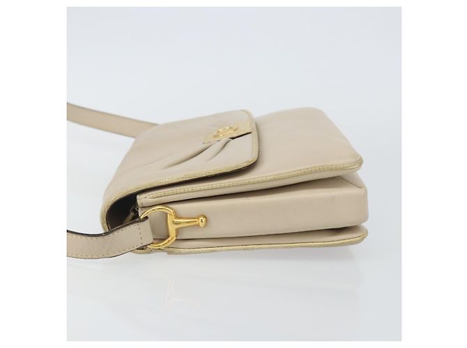 Céline Borsa a Spalla CELINE in Pelle Beige Oro Auth 142806 D'oro - vista 4