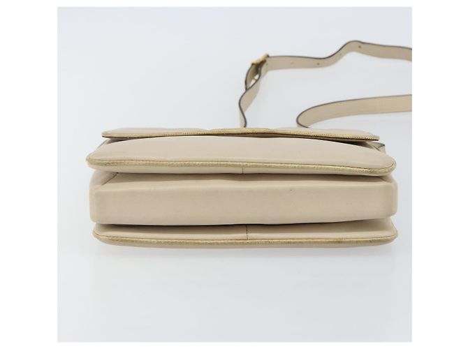Céline Borsa a Spalla CELINE in Pelle Beige Oro Auth 142806 D'oro - vista 5