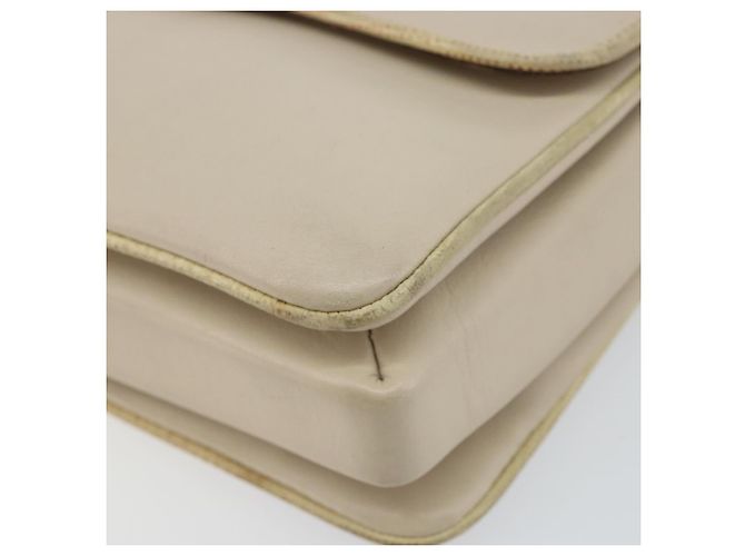 Céline Borsa a Spalla CELINE in Pelle Beige Oro Auth 142806 D'oro - vista 8