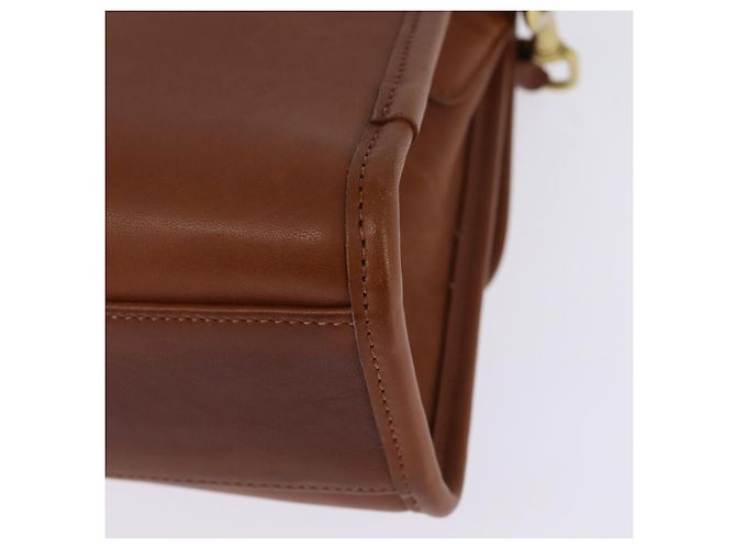 Borsa a mano Coach in pelle 2 in 1 marrone oro Auth am9144 D'oro - vista 17