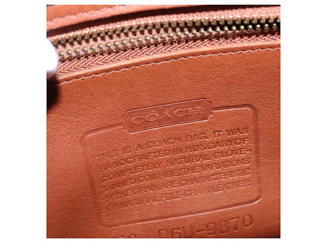 Borsa a mano Coach in pelle 2 in 1 marrone oro Auth am9144 D'oro - vista 18
