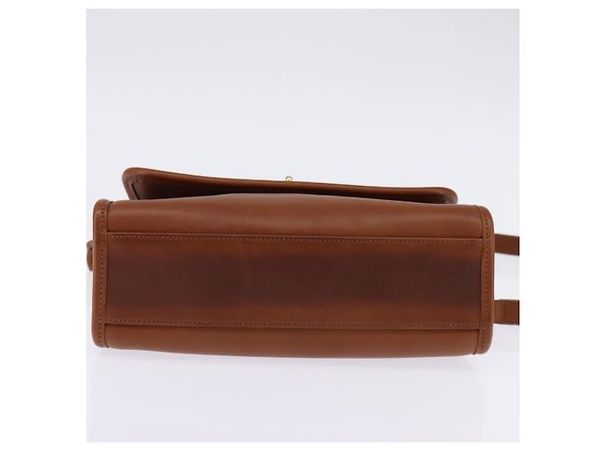 Borsa a mano Coach in pelle 2 in 1 marrone oro Auth am9144 D'oro - vista 5