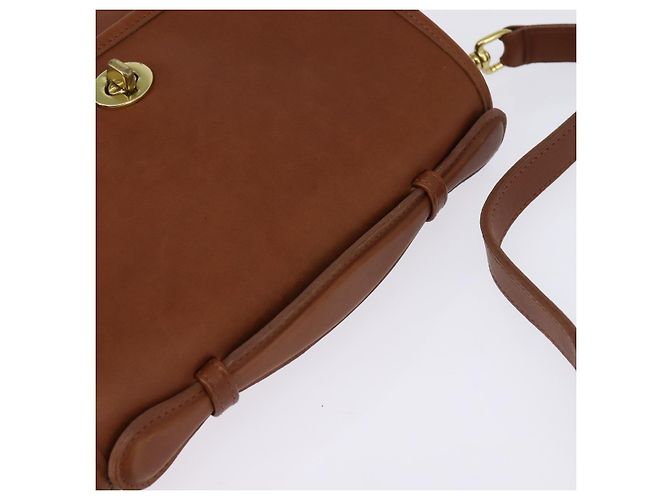 Borsa a mano Coach in pelle 2 in 1 marrone oro Auth am9144 D'oro - vista 6
