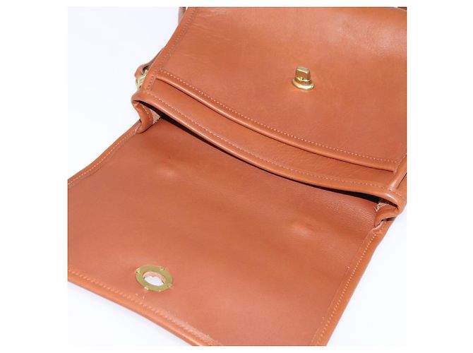 Borsa a mano Coach in pelle 2 in 1 marrone oro Auth am9144 D'oro - vista 9