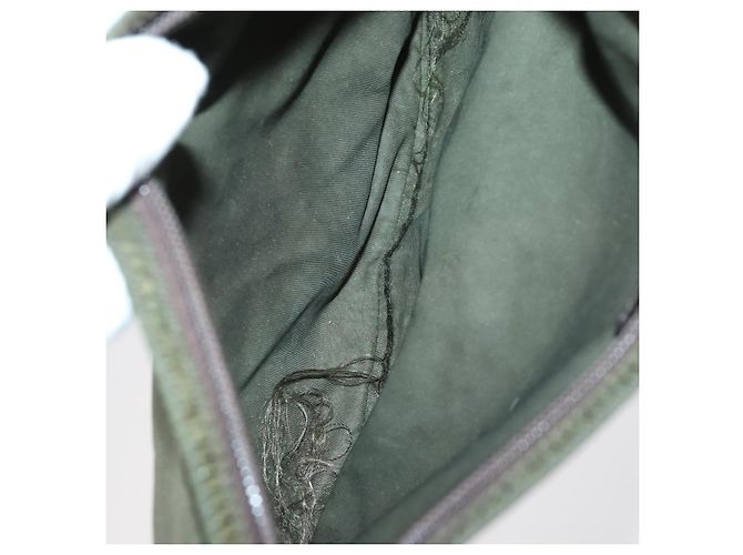 PRADA Borsa a Spalla Nylon Smaltato 4Set Rosa Kaki Verde Auth bs29552 Cachi - vista 17