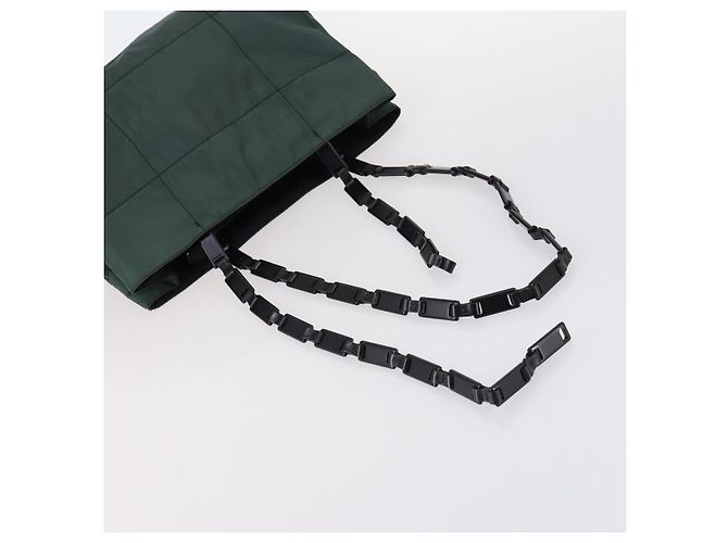 PRADA Borsa a Spalla Nylon Smaltato 4Set Rosa Kaki Verde Auth bs29552 Cachi - vista 20