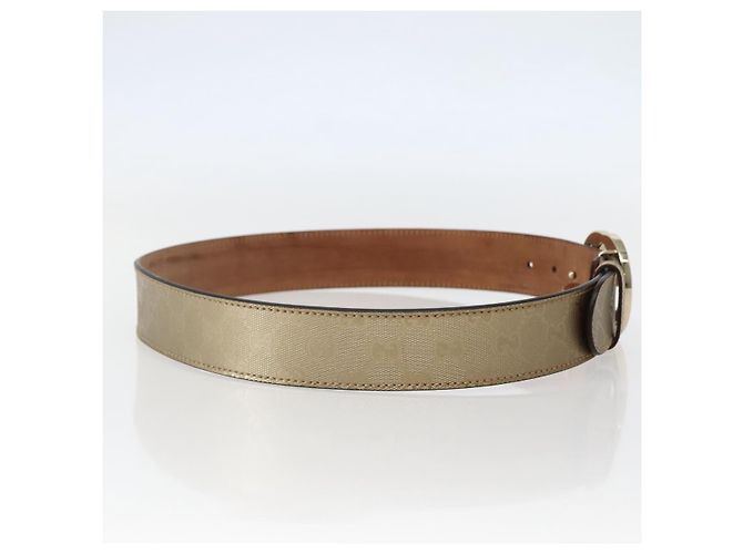 GUCCI GG IMPLEMENTATION INTERLOCKING GÜRTEL 37"" GOLD 114876 Auth 143201 Golden - Ansicht 3