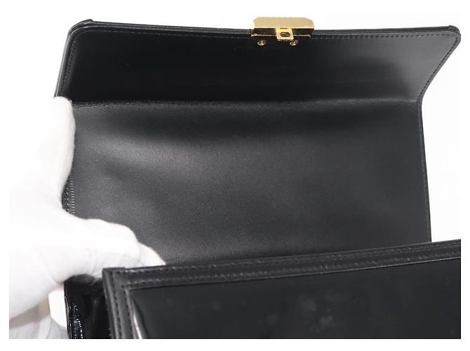 Pochette Vanity VERSACE Smalto Nero Oro Auth BA6291 D'oro - vista 10