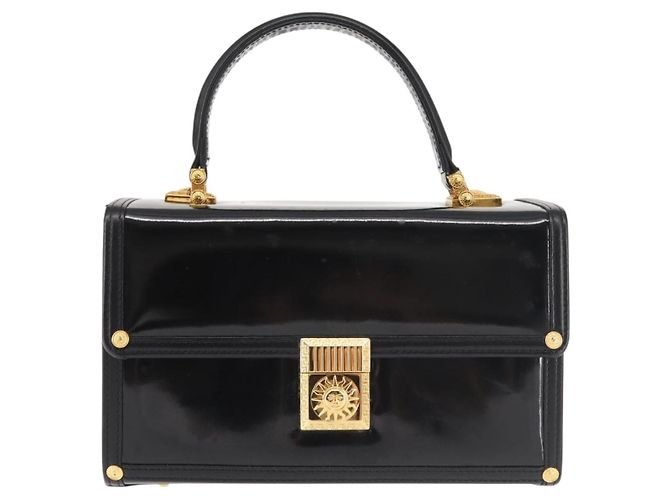 Pochette Vanity VERSACE Smalto Nero Oro Auth BA6291 D'oro - vista 13