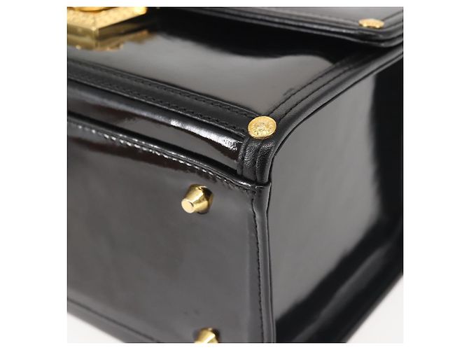 Pochette Vanity VERSACE Smalto Nero Oro Auth BA6291 D'oro - vista 14