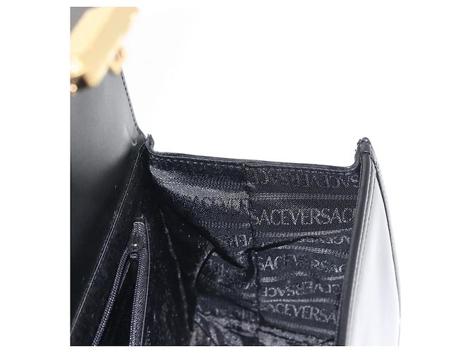Pochette Vanity VERSACE Smalto Nero Oro Auth BA6291 D'oro - vista 19