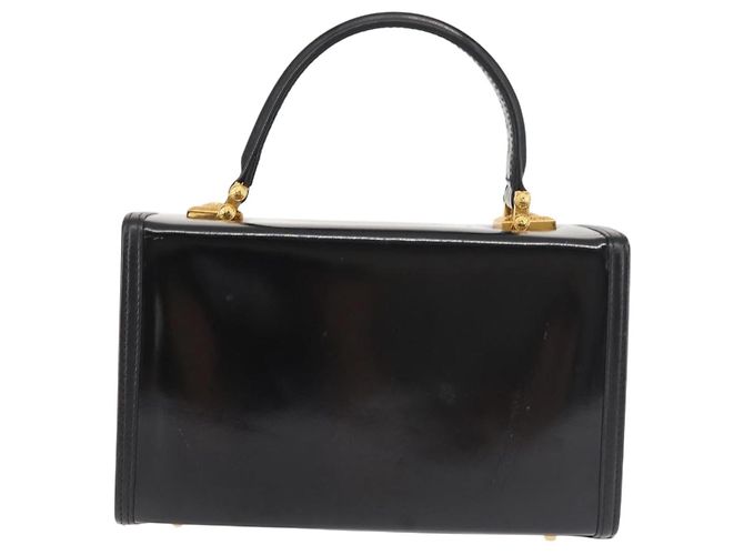 Pochette Vanity VERSACE Smalto Nero Oro Auth BA6291 D'oro - vista 2