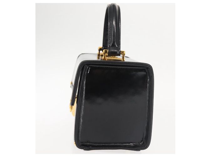 Pochette Vanity VERSACE Smalto Nero Oro Auth BA6291 D'oro - vista 3