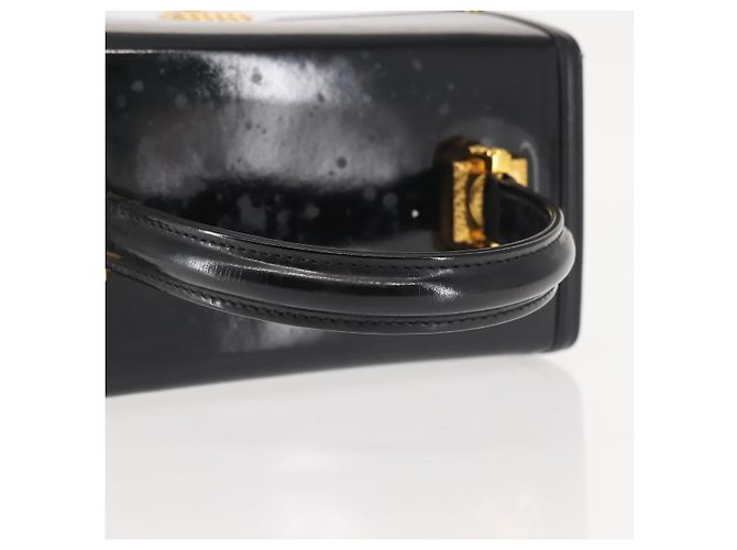 Pochette Vanity VERSACE Smalto Nero Oro Auth BA6291 D'oro - vista 7