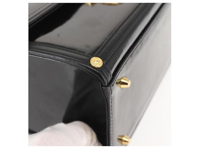 Pochette Vanity VERSACE Smalto Nero Oro Auth BA6291 D'oro - vista 9