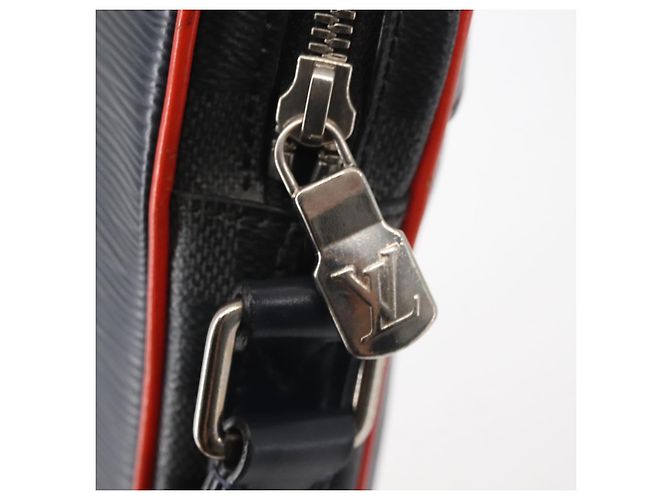LOUIS VUITTON Borsa Danube PM Epi Damier Graphite Navy M51460 Auth LV BA6348 Blu navy - vista 10