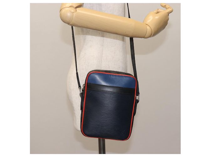 LOUIS VUITTON Borsa Danube PM Epi Damier Graphite Navy M51460 Auth LV BA6348 Blu navy - vista 22