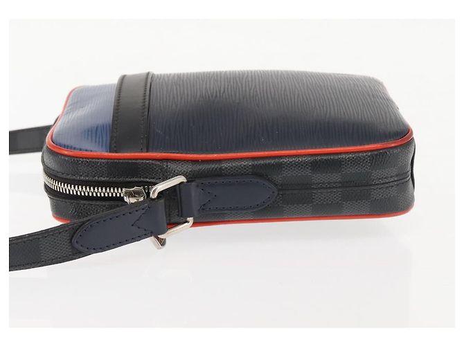 LOUIS VUITTON Borsa Danube PM Epi Damier Graphite Navy M51460 Auth LV BA6348 Blu navy - vista 4