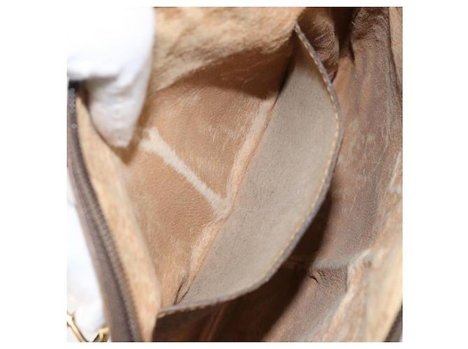 Borsa a Spalla Gucci GG Supreme Web Sherry Line PVC Beige 904 02 047 Auth hk2990 D'oro - vista 11