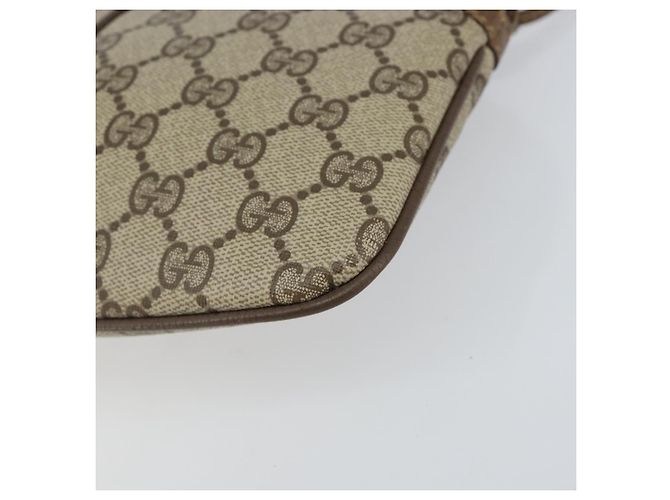 Borsa a Spalla Gucci GG Supreme Web Sherry Line PVC Beige 904 02 047 Auth hk2990 D'oro - vista 14