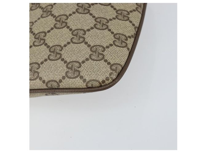 Borsa a Spalla Gucci GG Supreme Web Sherry Line PVC Beige 904 02 047 Auth hk2990 D'oro - vista 15