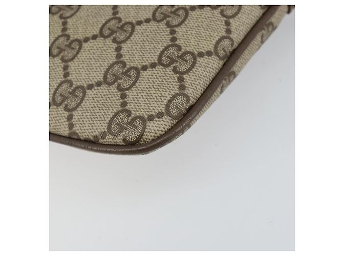 Borsa a Spalla Gucci GG Supreme Web Sherry Line PVC Beige 904 02 047 Auth hk2990 D'oro - vista 16
