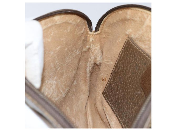 Borsa a Spalla Gucci GG Supreme Web Sherry Line PVC Beige 904 02 047 Auth hk2990 D'oro - vista 21