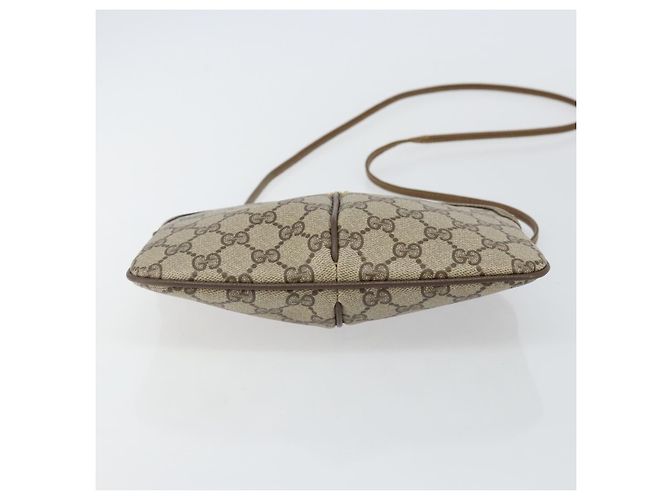 Borsa a Spalla Gucci GG Supreme Web Sherry Line PVC Beige 904 02 047 Auth hk2990 D'oro - vista 5
