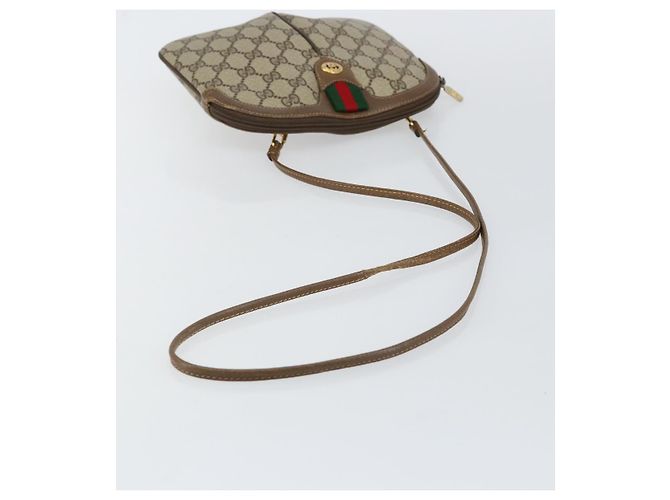 Borsa a Spalla Gucci GG Supreme Web Sherry Line PVC Beige 904 02 047 Auth hk2990 D'oro - vista 7