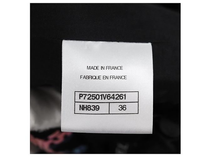 Falda CHANEL Tweed Marino CC Auth 136320M Azul marino - vista 12