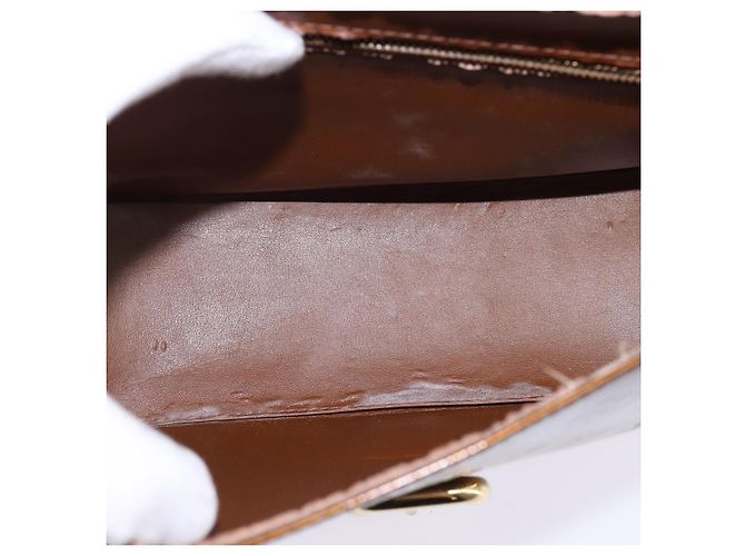 LOUIS VUITTON Sac à épaule Monogram Vernis Christie GM Bronze M91107 Auth 143251 - vue 10