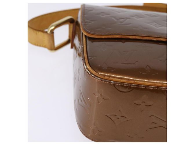LOUIS VUITTON Sac à épaule Monogram Vernis Christie GM Bronze M91107 Auth 143251 - vue 15