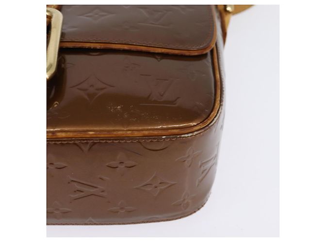 LOUIS VUITTON Sac à épaule Monogram Vernis Christie GM Bronze M91107 Auth 143251 - vue 16