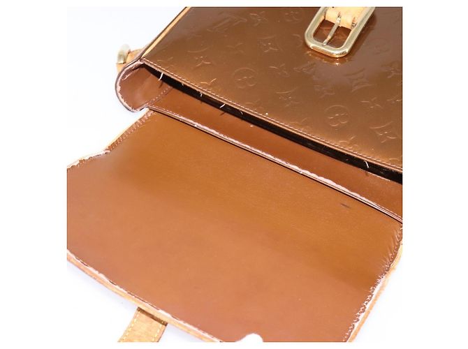 LOUIS VUITTON Sac à épaule Monogram Vernis Christie GM Bronze M91107 Auth 143251 - vue 20