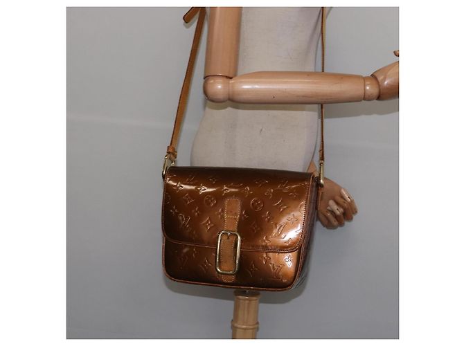 LOUIS VUITTON Sac à épaule Monogram Vernis Christie GM Bronze M91107 Auth 143251 - vue 24