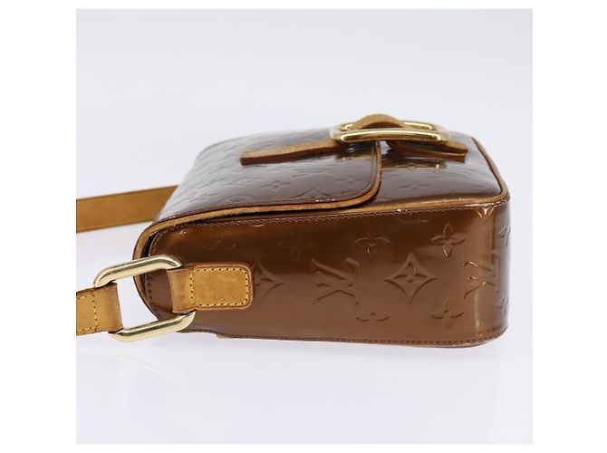 LOUIS VUITTON Sac à épaule Monogram Vernis Christie GM Bronze M91107 Auth 143251 - vue 3