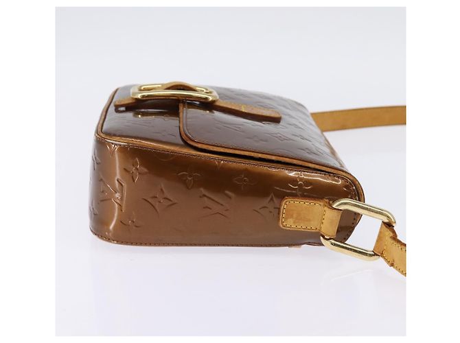 LOUIS VUITTON Sac à épaule Monogram Vernis Christie GM Bronze M91107 Auth 143251 - vue 4