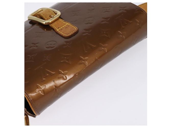 LOUIS VUITTON Sac à épaule Monogram Vernis Christie GM Bronze M91107 Auth 143251 - vue 6