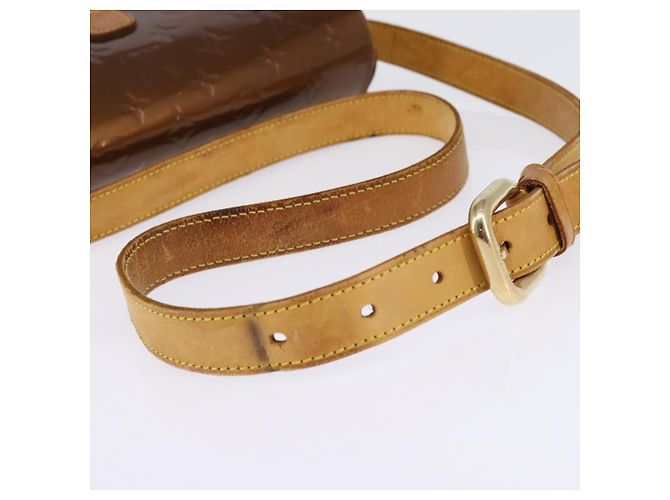 LOUIS VUITTON Sac à épaule Monogram Vernis Christie GM Bronze M91107 Auth 143251 - vue 7