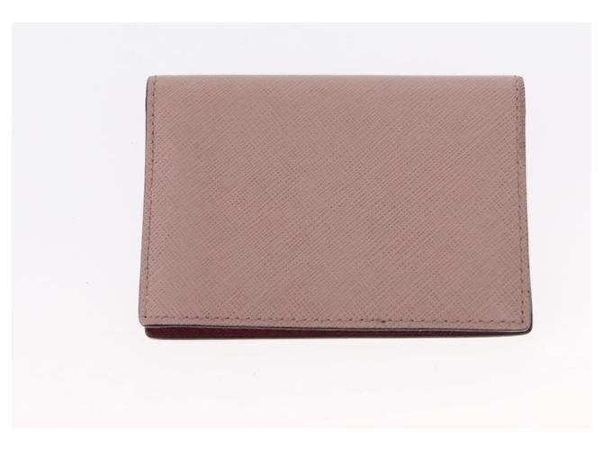 Portafoglio in pelle Salvatore Ferragamo Saint Laurent 2 pezzi Rosa Nero Auth am9788 - vista 10