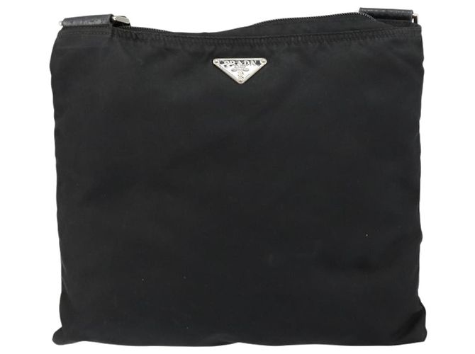 Borsa a Spalla PRADA Nylon Nero Argento Autentica ep10975 - vista 13