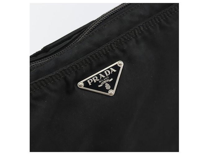 Borsa a Spalla PRADA Nylon Nero Argento Autentica ep10975 - vista 18