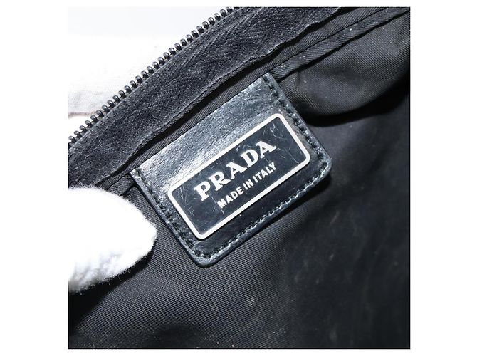 Borsa a Spalla PRADA Nylon Nero Argento Autentica ep10975 - vista 19