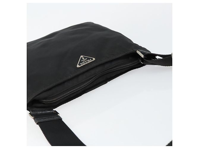 Borsa a Spalla PRADA Nylon Nero Argento Autentica ep10975 - vista 6