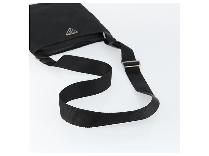Borsa a Spalla PRADA Nylon Nero Argento Autentica ep10975 - vista 7