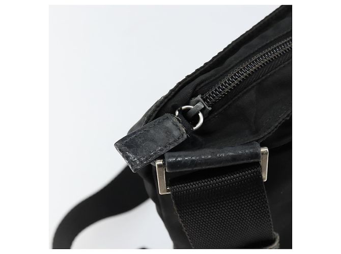 Borsa a Spalla PRADA Nylon Nero Argento Autentica ep10975 - vista 9